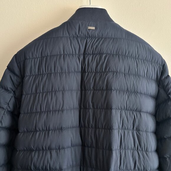 $500 Polo Ralph Lauren Navy Quilted Down Puffer Bomber Jacket - Medium - Picture 9 of 11